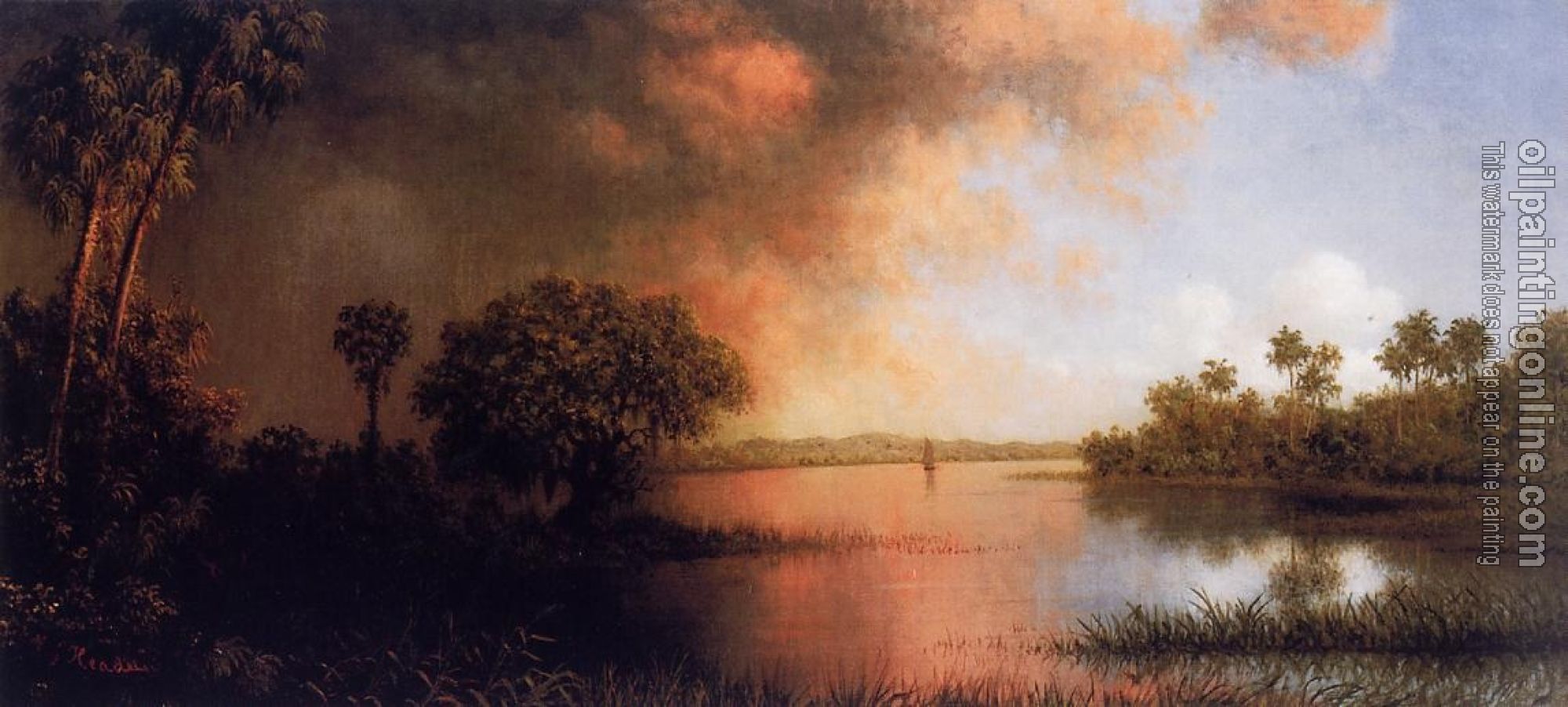 Heade, Martin Johnson - Florida River Scene